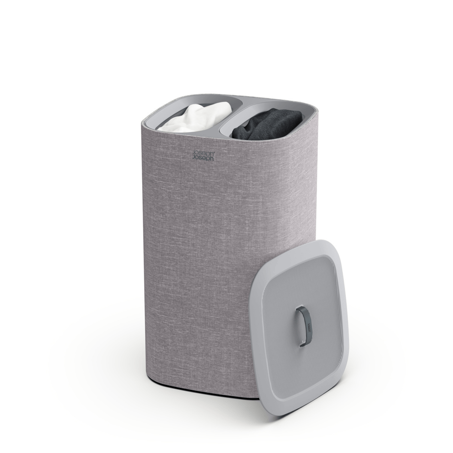 JJ Tota 60 L Çamaşır Ayırma Sepeti Gri Siyah