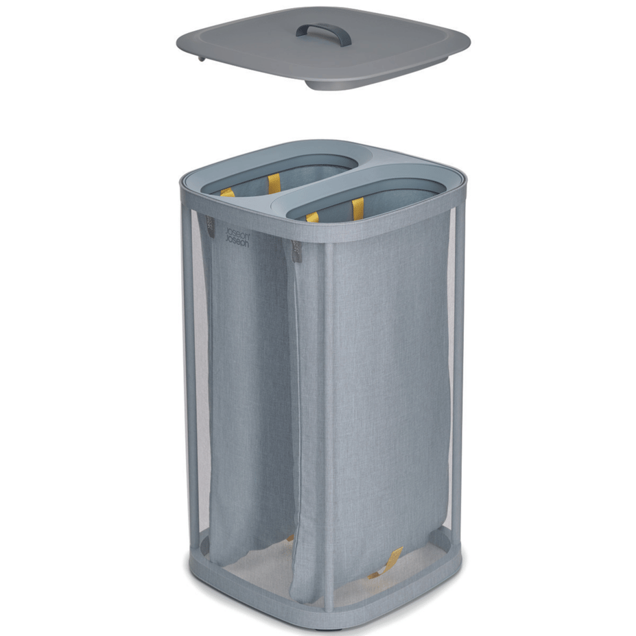 JJ Tota 60 L Çamaşır Ayırma Sepeti Gri Siyah