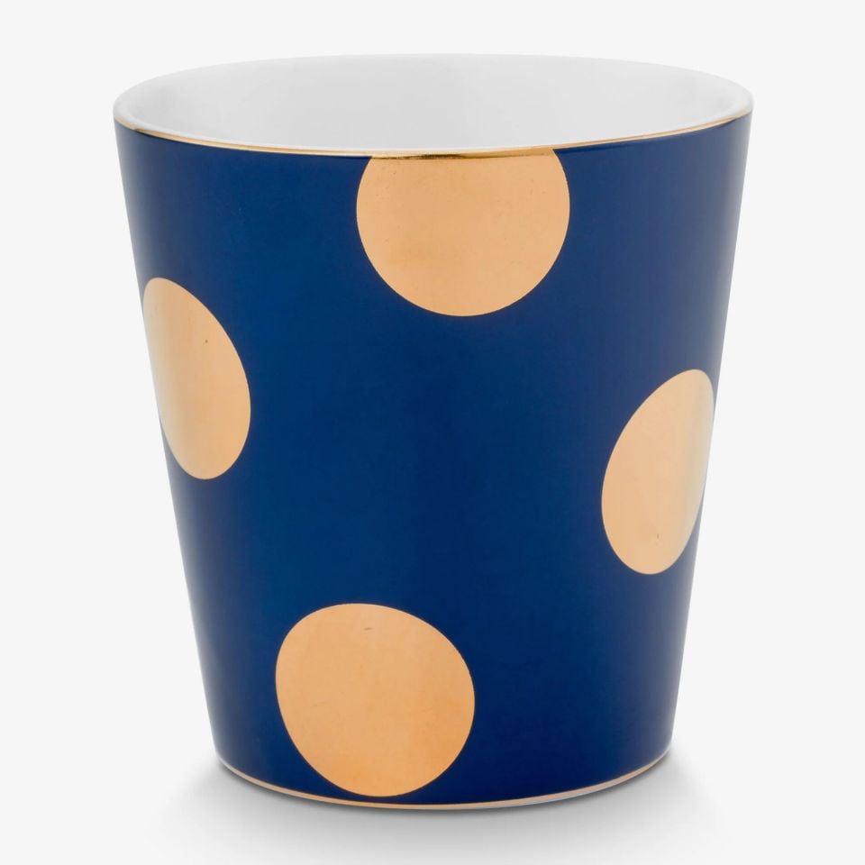 Lacivert Porselen Latte Bardağı 290 Ml Dot Delight Collection by Pip Studio