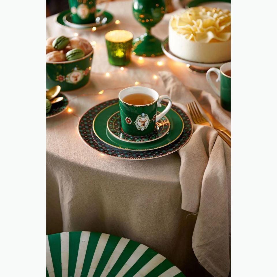 Yeşil Porselen Kupa 250 Ml Love Birds Collection by Pip Studio