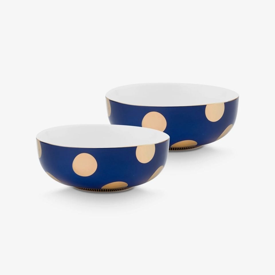 Lacivert Porselen Kase 15 Cm Dot Delight Collection by Pip Studio