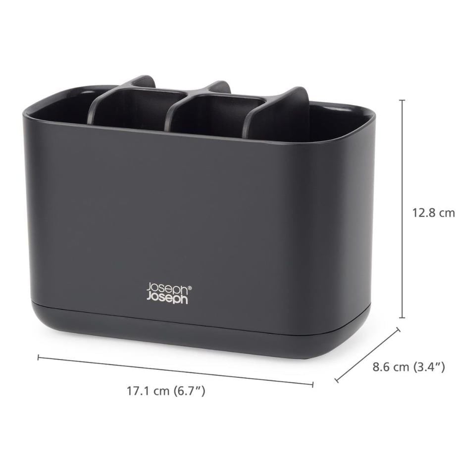 JJ EasyStore Büyük Diş Fırçası Kabı - Mat Siyah