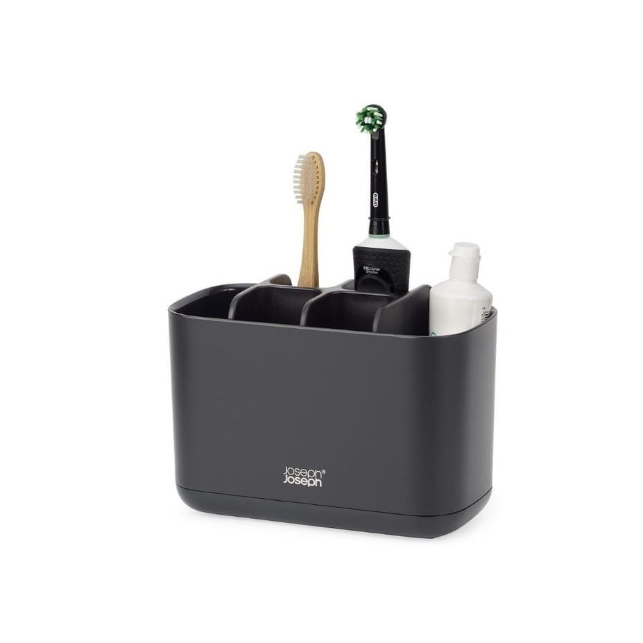 JJ EasyStore Büyük Diş Fırçası Kabı - Mat Siyah