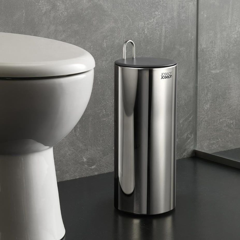 JJ EasyStore Luxe Paslanmaz Çelik Gizli Tuvalet Kağıtlığı