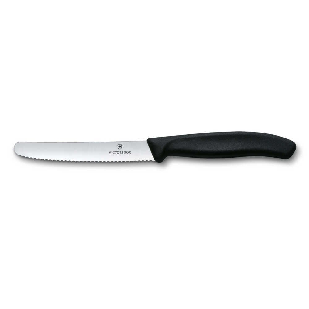 ​​​​​​​​​​​​​​​​​​​​​​​​​​​Victorinox 6.7833 11cm Siyah Domates ve Sofra Bıçağı