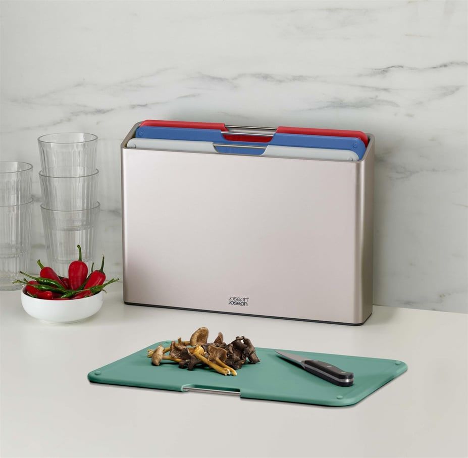 JJ Folio Büyük Kesme Tahtası Seti - Silver