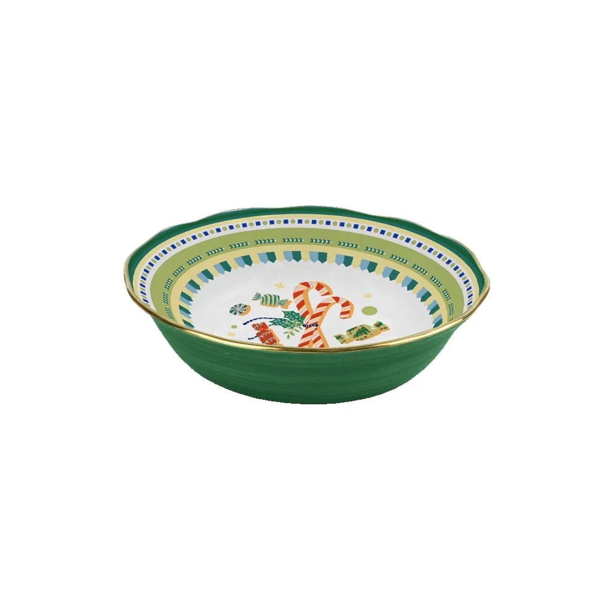 Baci Milano Mamma Mia Şeker Desenli Yeşil Meyve Kasesi