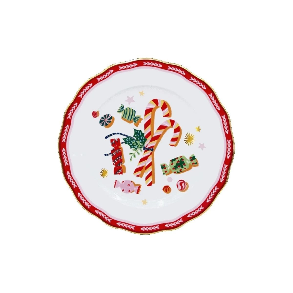 Baci Milano Mamma Mia Şeker Desenli Tatlı Tabağı 22 cm