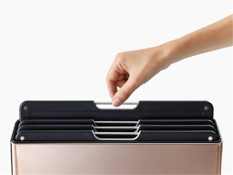 JJ Folio Standlı Kesme Tahtası 4 lü Pembe Altın - 60171