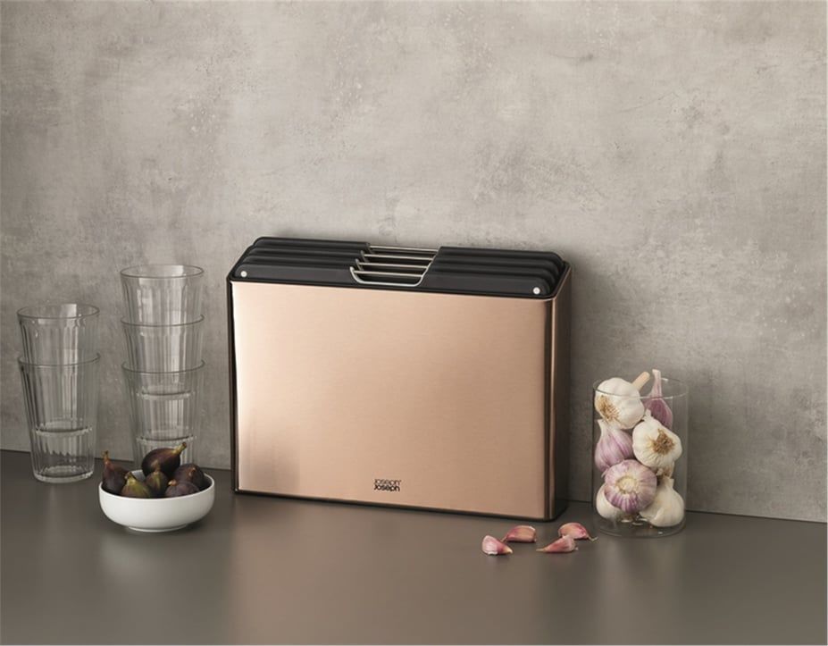 JJ Folio Standlı Kesme Tahtası 4 lü Pembe Altın - 60171