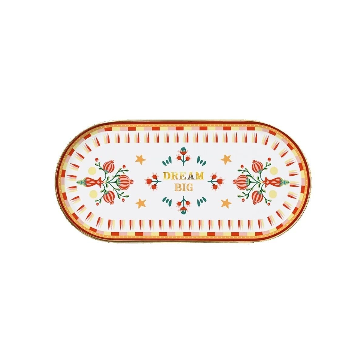 Baci Milano Mamma Mia Oval Tepsi Kırmızı