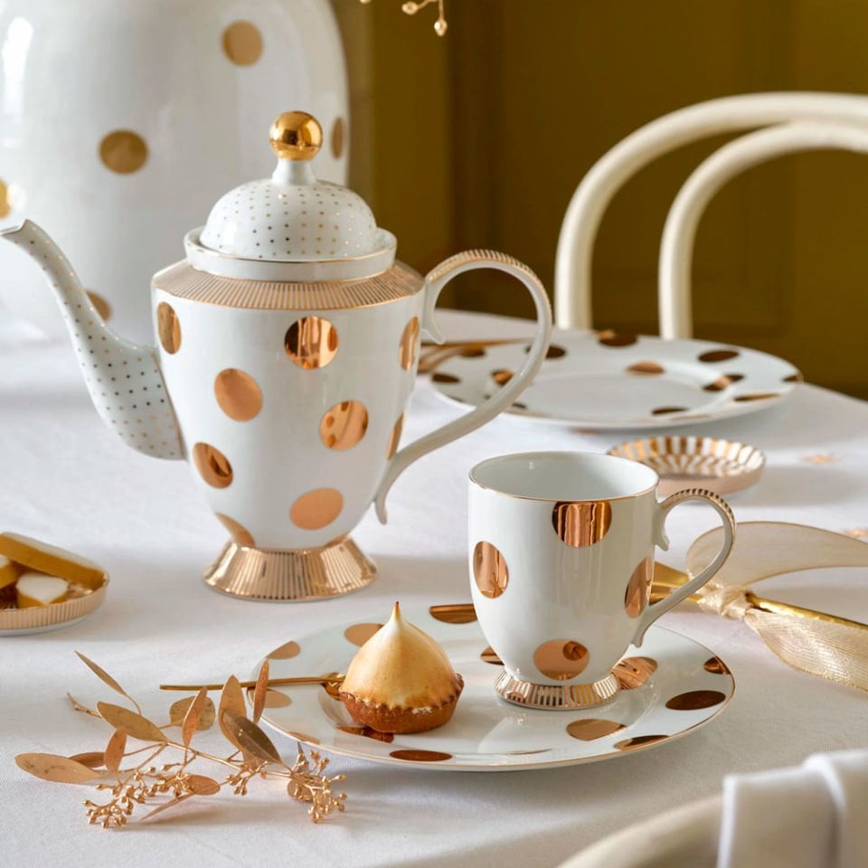 Sarı Benekli Kupa 350 ml. Dot Delight Collection by Pip Studio