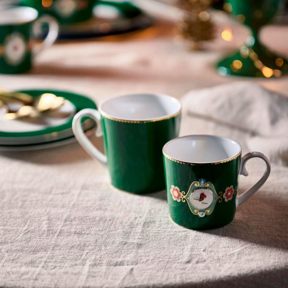 Yeşil Kupa 150 ml. Love Birds Collection by Pip Studio