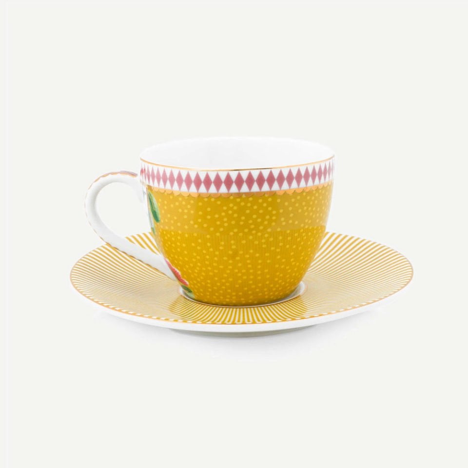 Sarı Porselen Kahve Fincan Seti 120 ml. La Majorelle Collection by Pip Studio 51004152