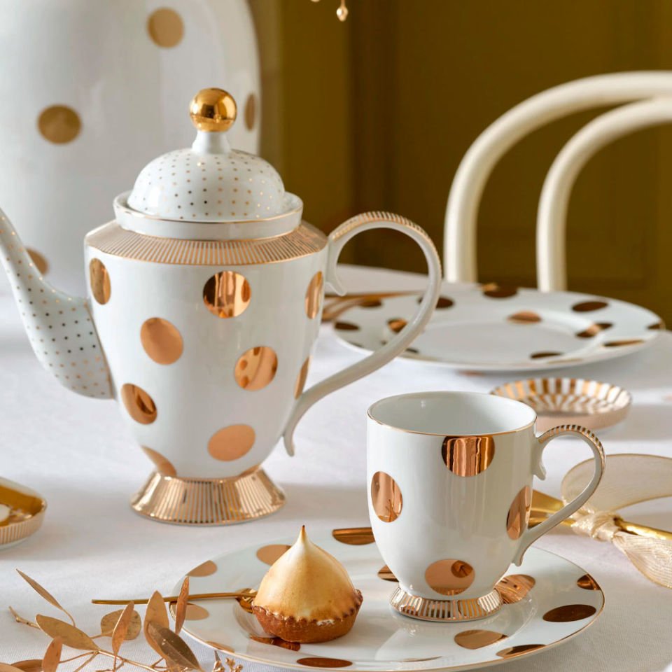 Sarı Demlik 1200 ml.. Dot Delight Collection by Pip Studio