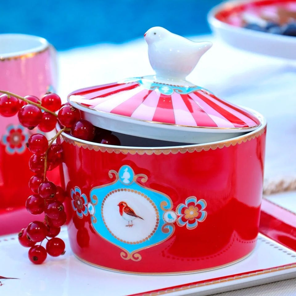 Kırmızı Şekerlik Love Birds Collection by Pip Studio