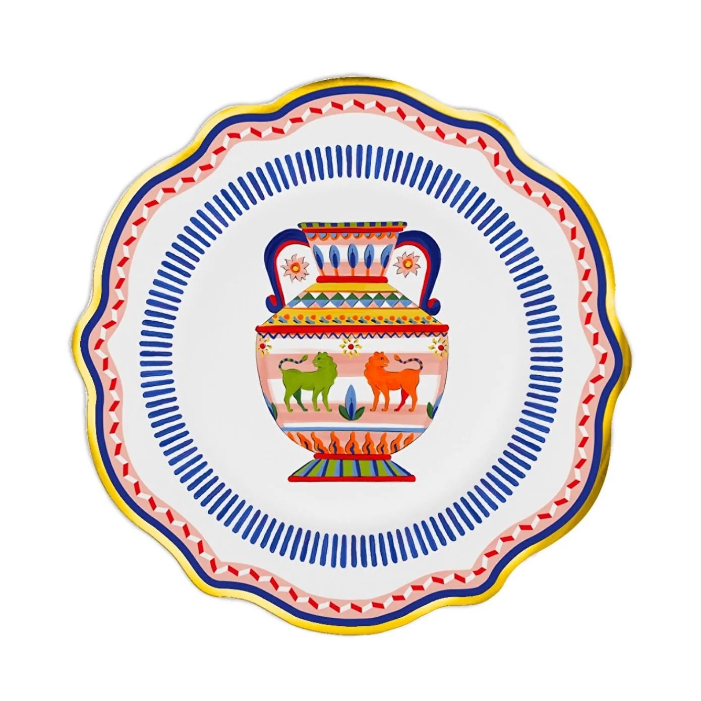 Baci Milano Dolce Vita Vazo Desenli Tatlı Tabağı 21 Cm