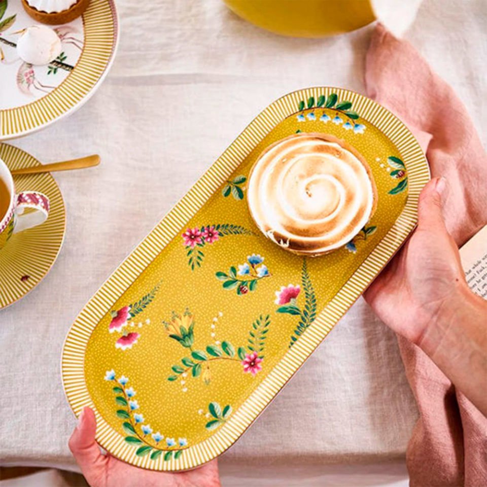 Sarı Porselen Servis Tabağı 33 cm. La Majorelle Collection by Pip Studio
