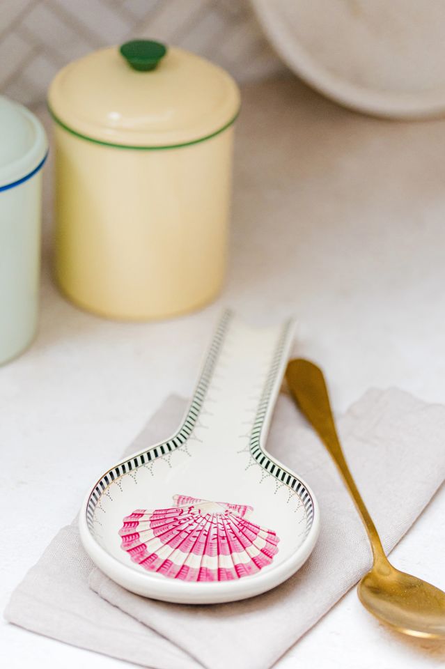 Beyaz Stoneware Kaşıklık 27X12 Cm Animals Collection by Yvonne Ellen