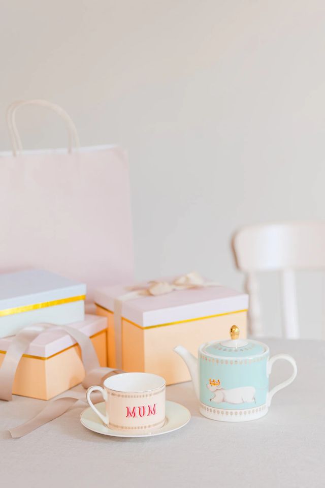 Pembe Porselen Çay Fincanı 200 Ml Animals Collection by Yvonne Ellen