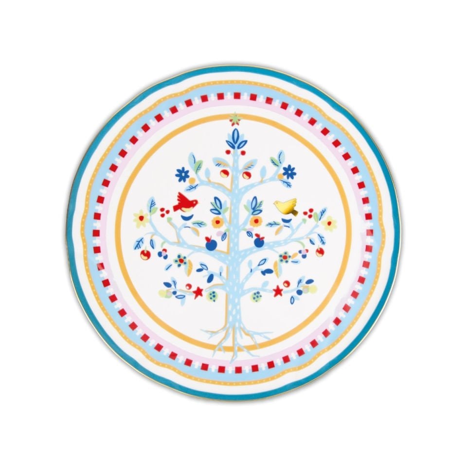 Baci Milano Mamma Mia Ağaç Desenli Servis Tabağı 31 cm