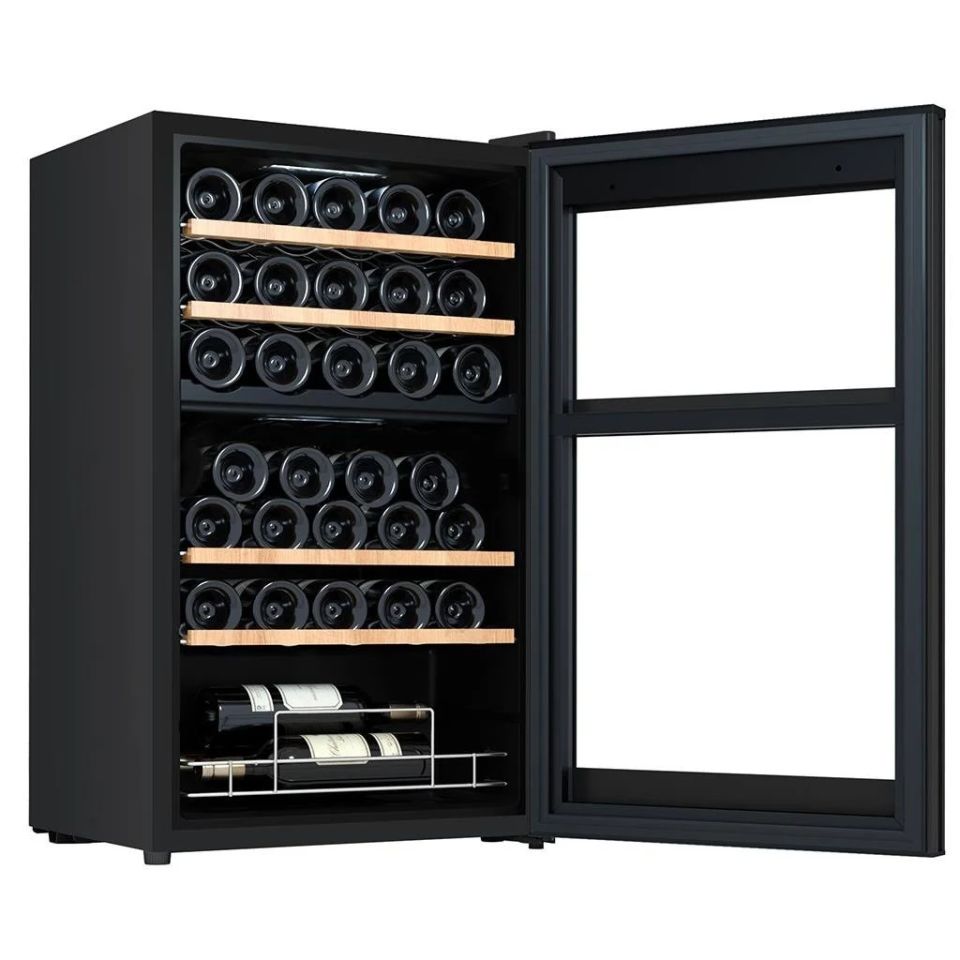 Berfmann Çift Bölmeli Şarap Dolabı ve Soğutucu (34 Şişelik)