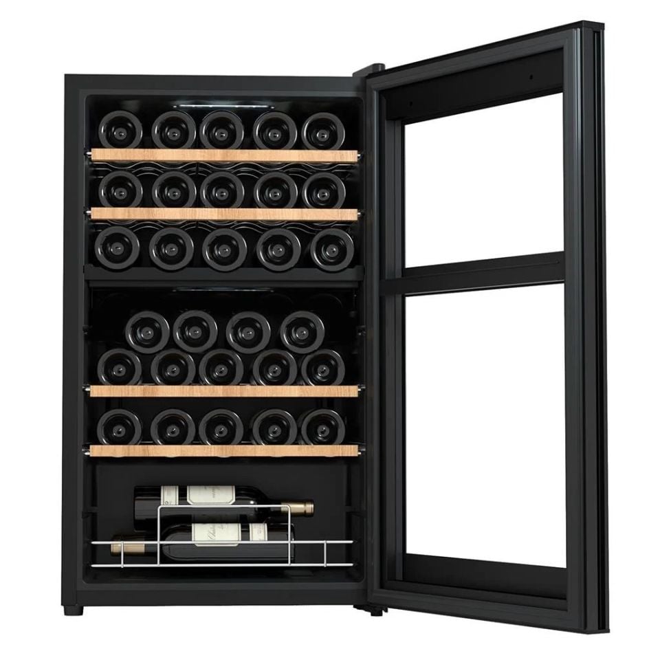 Berfmann Çift Bölmeli Şarap Dolabı ve Soğutucu (34 Şişelik)