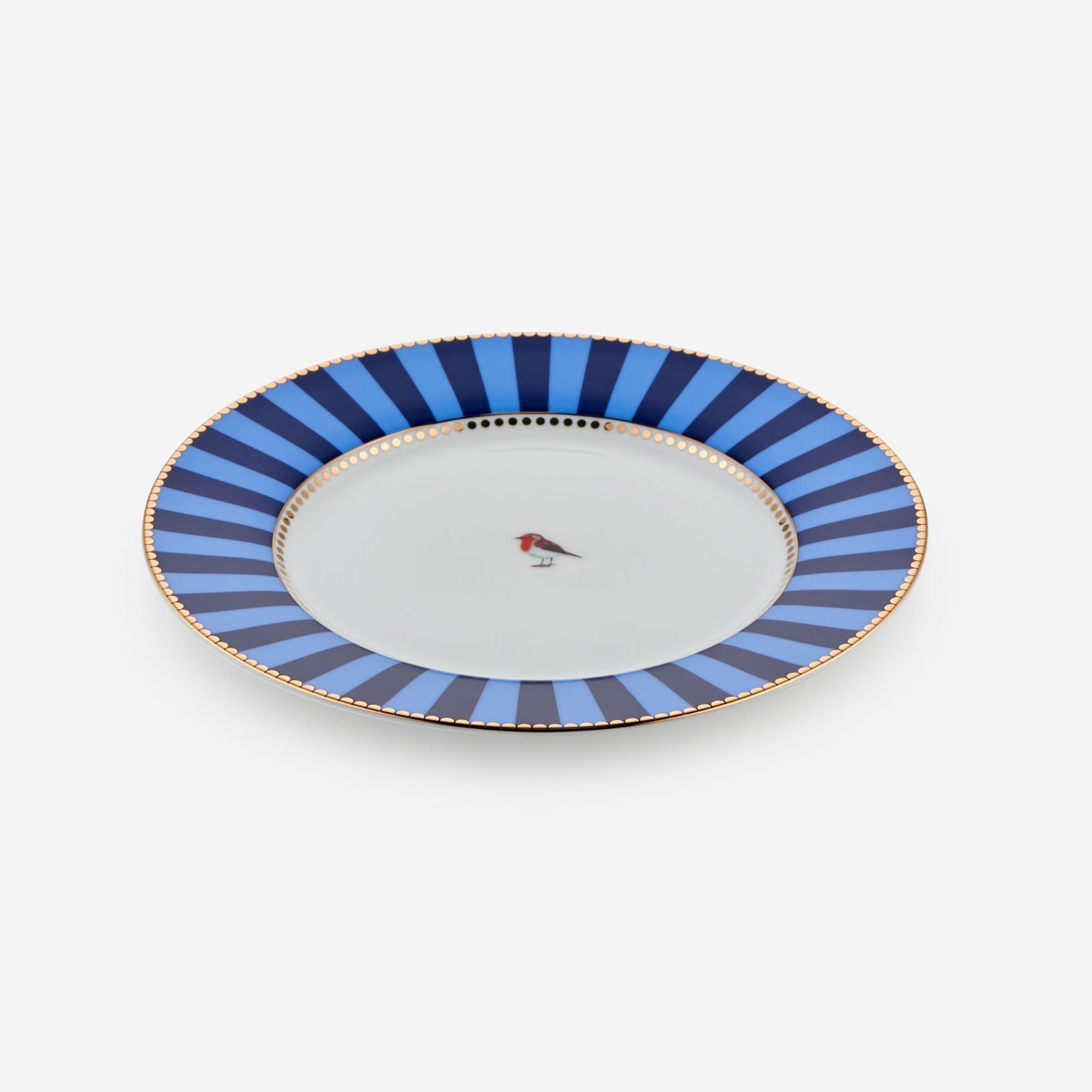 Mavi Porselen Pasta Tabağı 17 Cm Love Birds Collection by Pip Studio