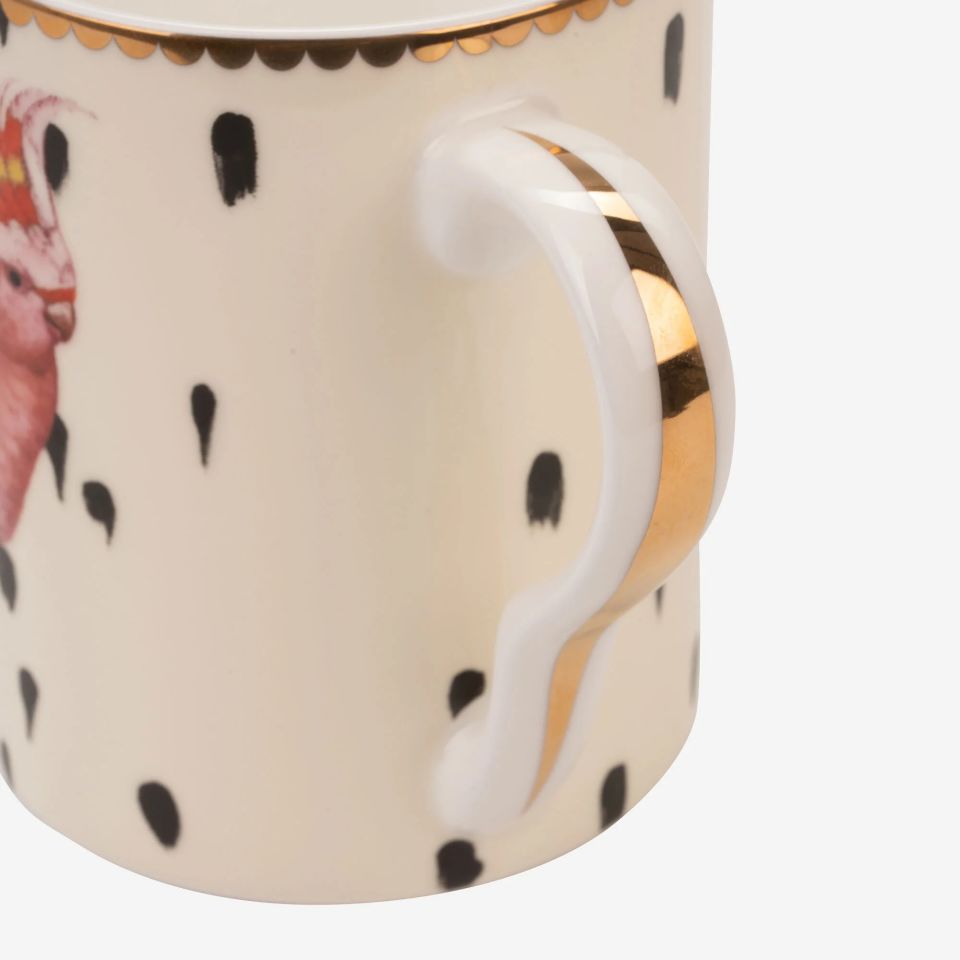 PORSELEN ANIMALS PAPAĞAN KUPA 350 ml YVONNE ELLEN
