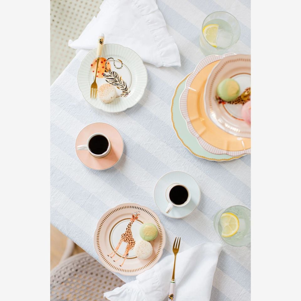 PORSELEN ANIMALS HAYVANLI DÖRTLÜ TABAK SETİ 16 cm YVONNE ELLEN