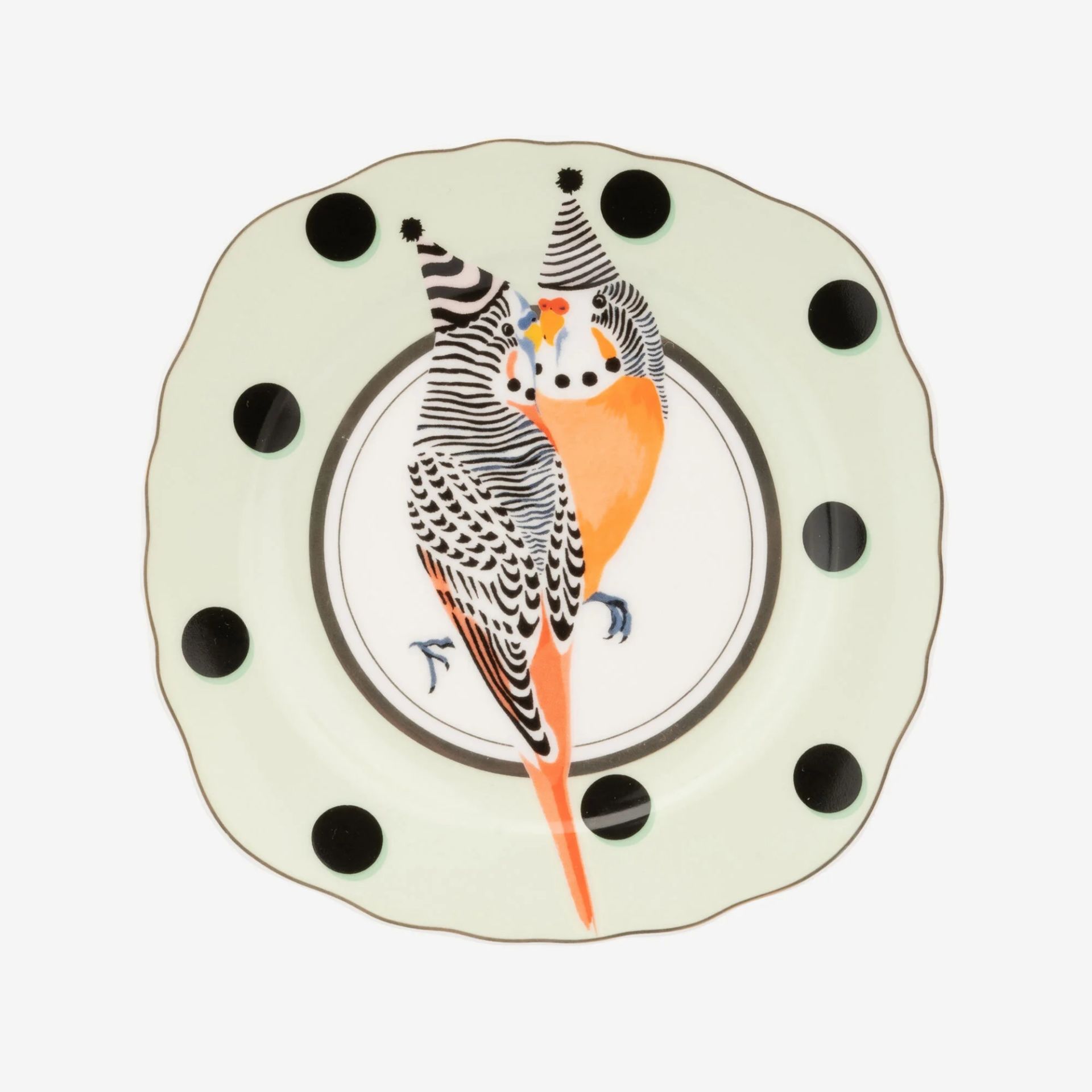 PORSELEN ANIMALS PAPAĞANLI TABAK 16 cm YVONNE ELLEN