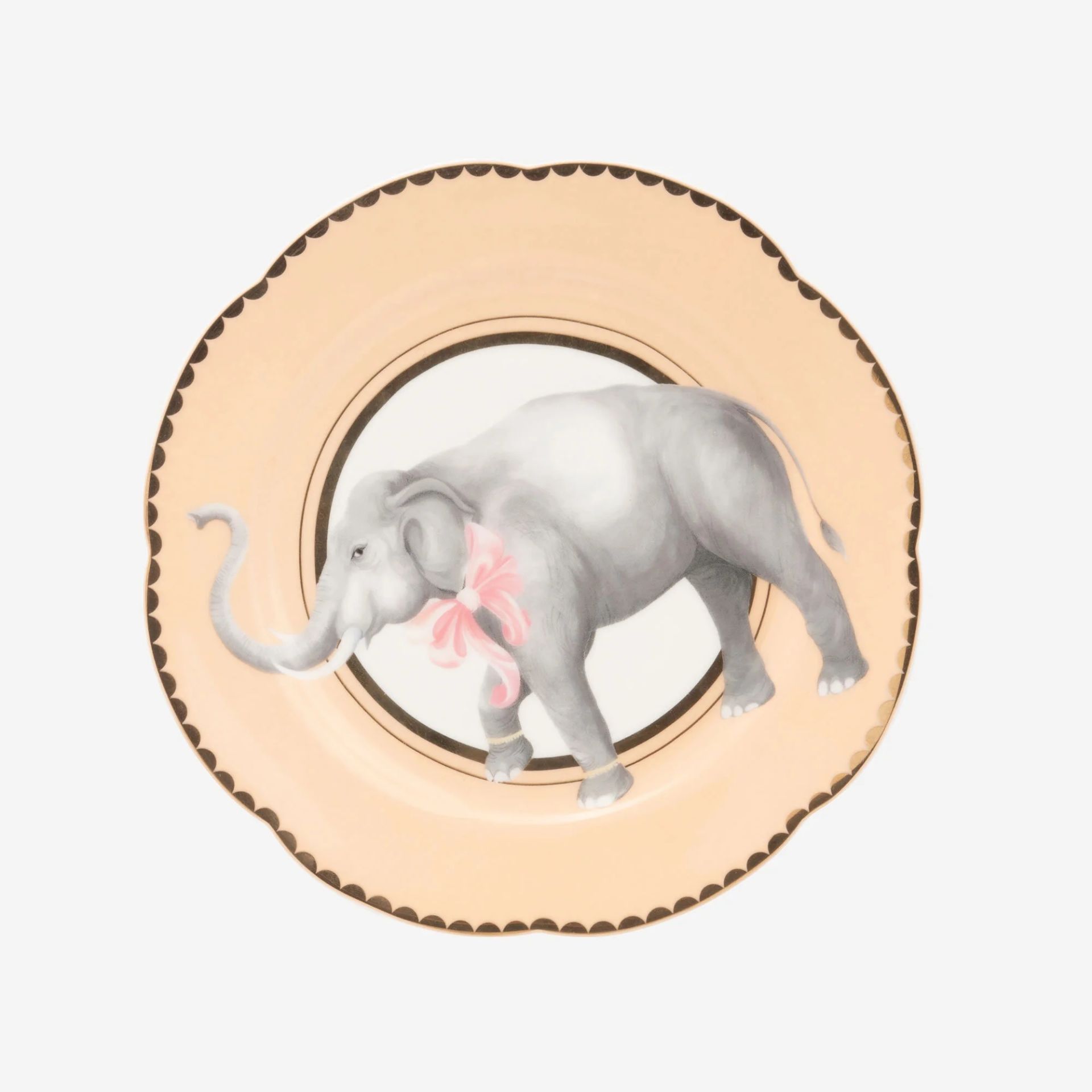 PORSELEN ANIMALS FİLLİ TABAK 16 cm  YVONNE ELLEN