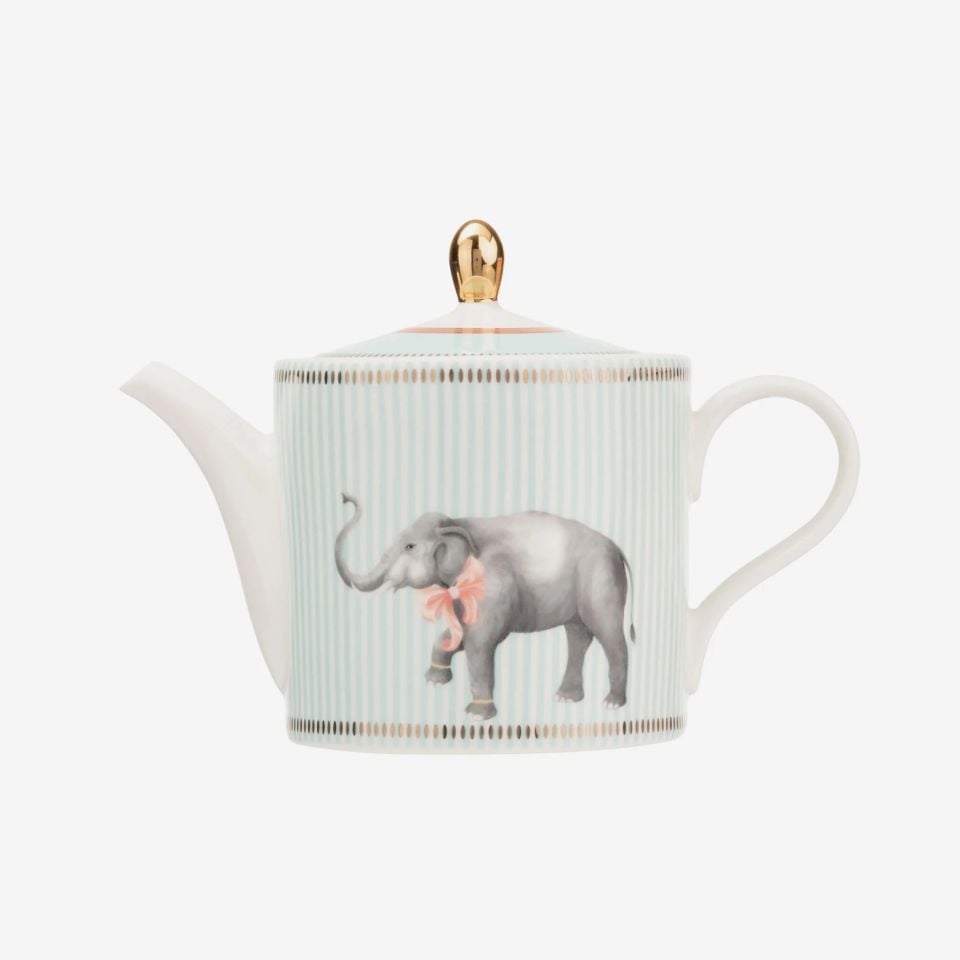 PORSELEN ANIMALS FİLLİ ÇAYDANLIK KÜÇÜK  500 ml YVONNE ELLEN