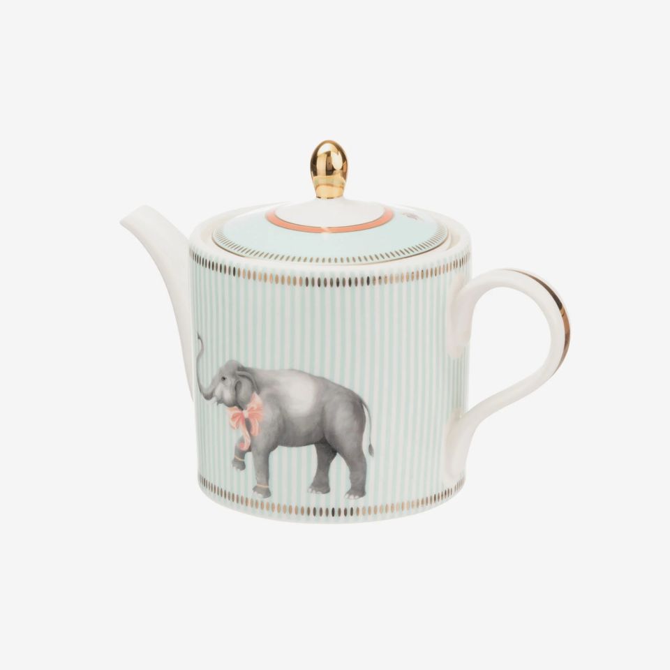 PORSELEN ANIMALS FİLLİ ÇAYDANLIK KÜÇÜK  500 ml YVONNE ELLEN