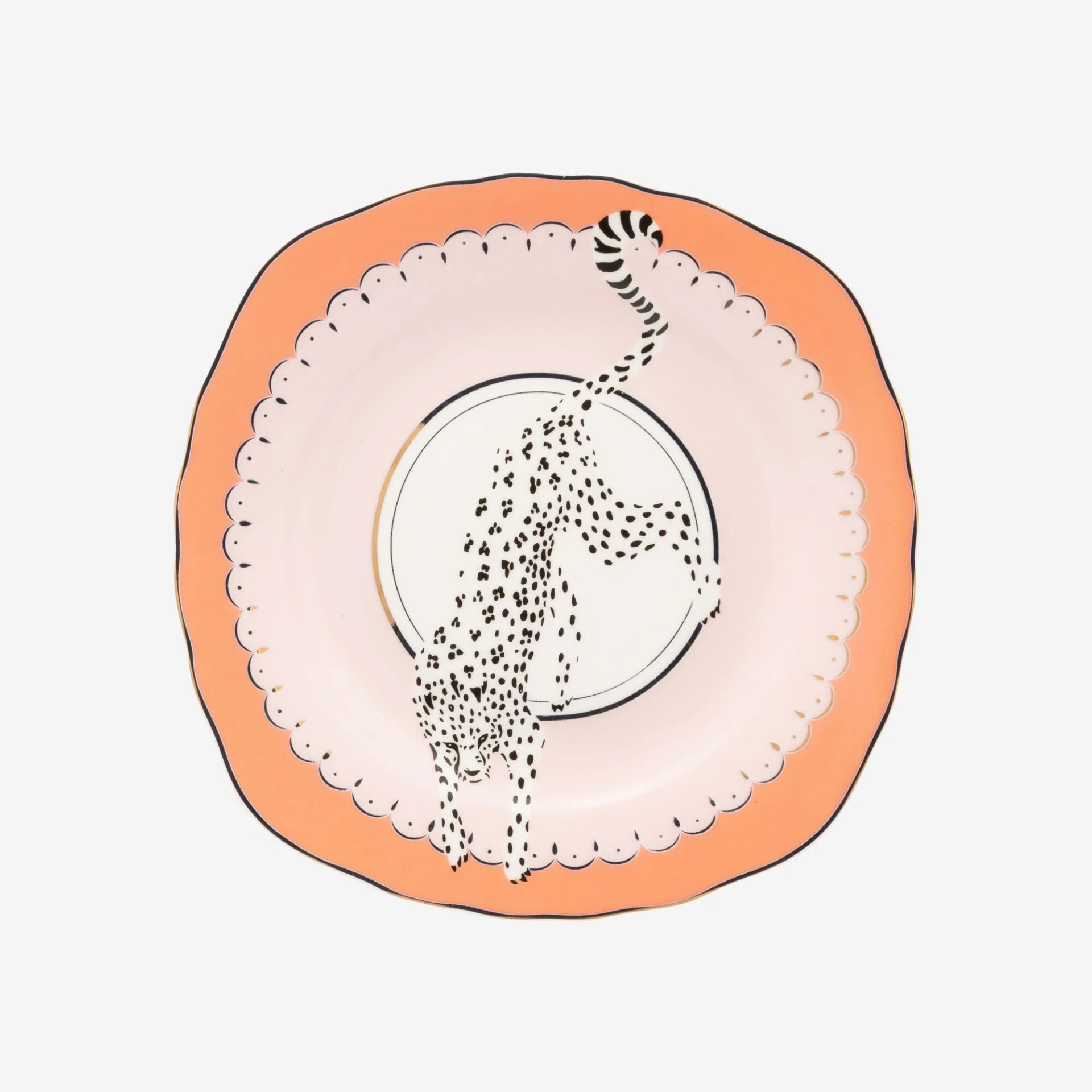 PORSELEN ANIMALS LEOPARLI TABAK 16 cm YVONNE ELLEN