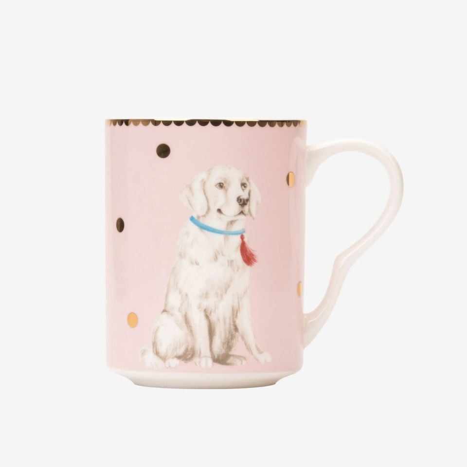 PORSELEN ANIMALS LABRADOR KUPA 350 ml YVONNE ELLEN