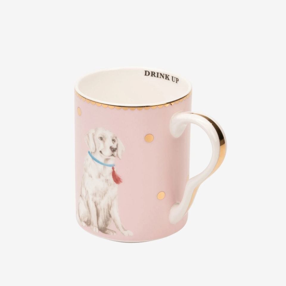 PORSELEN ANIMALS LABRADOR KUPA 350 ml YVONNE ELLEN