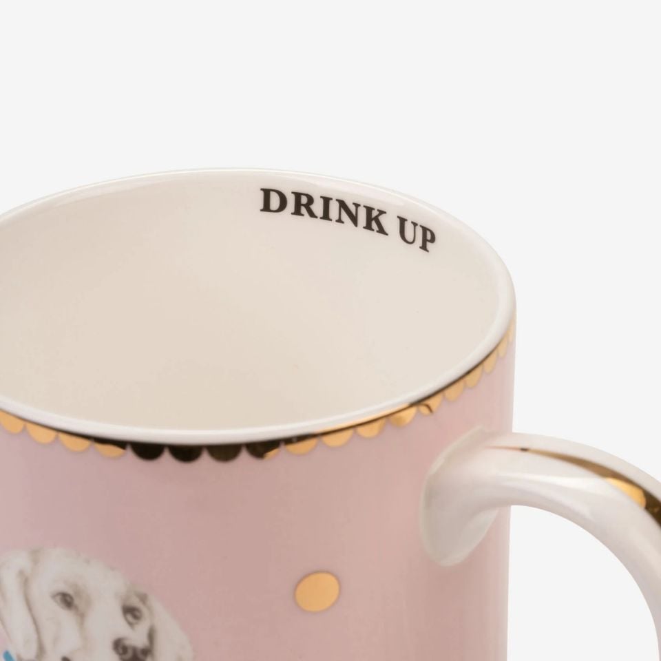 PORSELEN ANIMALS LABRADOR KUPA 350 ml YVONNE ELLEN