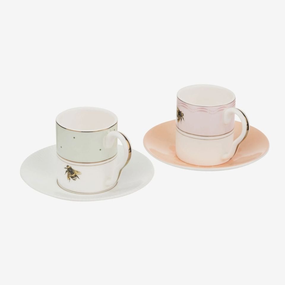 Pembe Porselen Kahve Fincan Seti 60 Ml Animals Collection by Yvonne Ellen