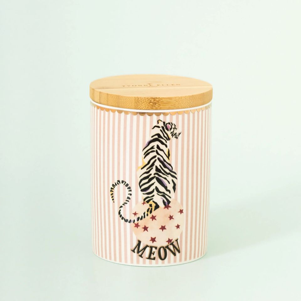 Pembe Porselen Saklama Kabı 10X15 Cm Animals Collection by Yvonne Ellen