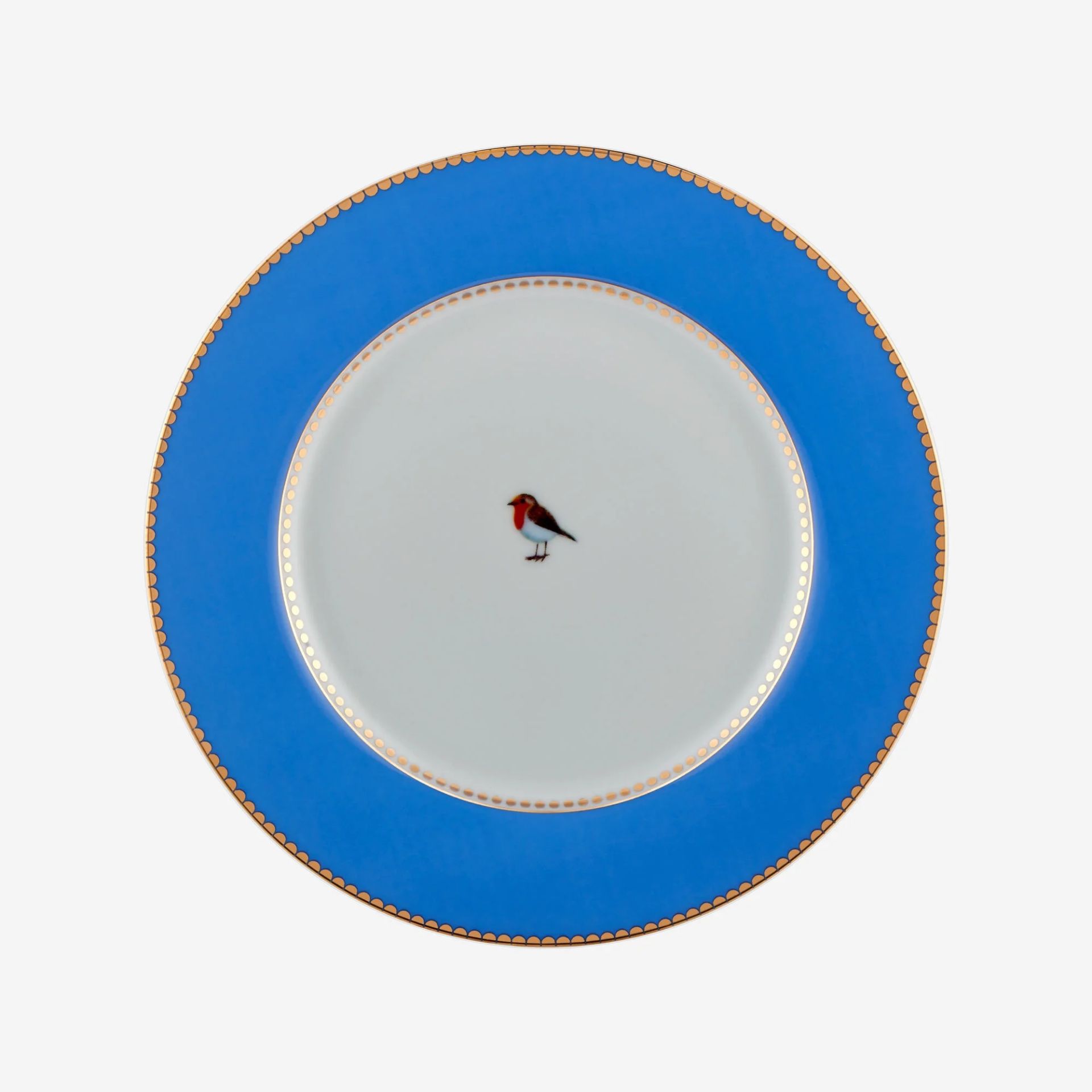 Mavi Porselen Kahvaltı Tabağı 21 Cm Love Birds Collection by Pip Studio