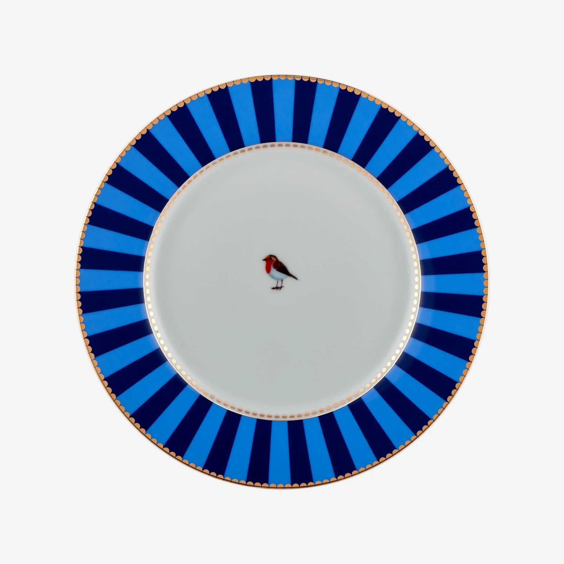 Mavi Porselen Kahvaltı Tabağı 21 Cm Love Birds Collection by Pip Studio