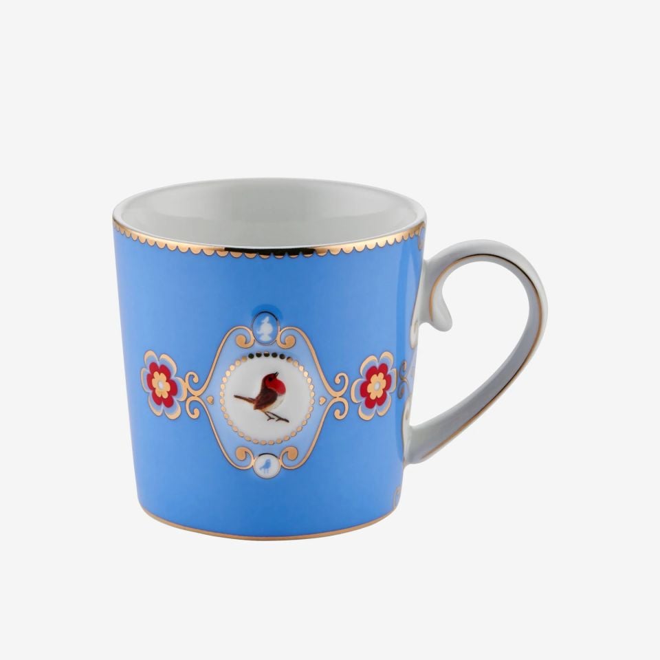 Mavi Porselen Kupa 150 Ml Love Birds Collection by Pip Studio