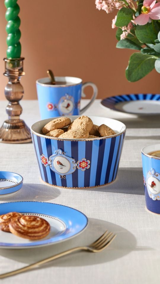 Mavi Porselen Kupa 150 Ml Love Birds Collection by Pip Studio