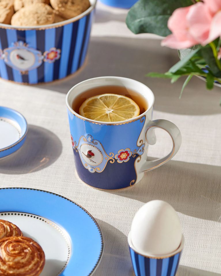 Mavi Porselen Kupa 250 Ml Love Birds Collection by Pip Studio