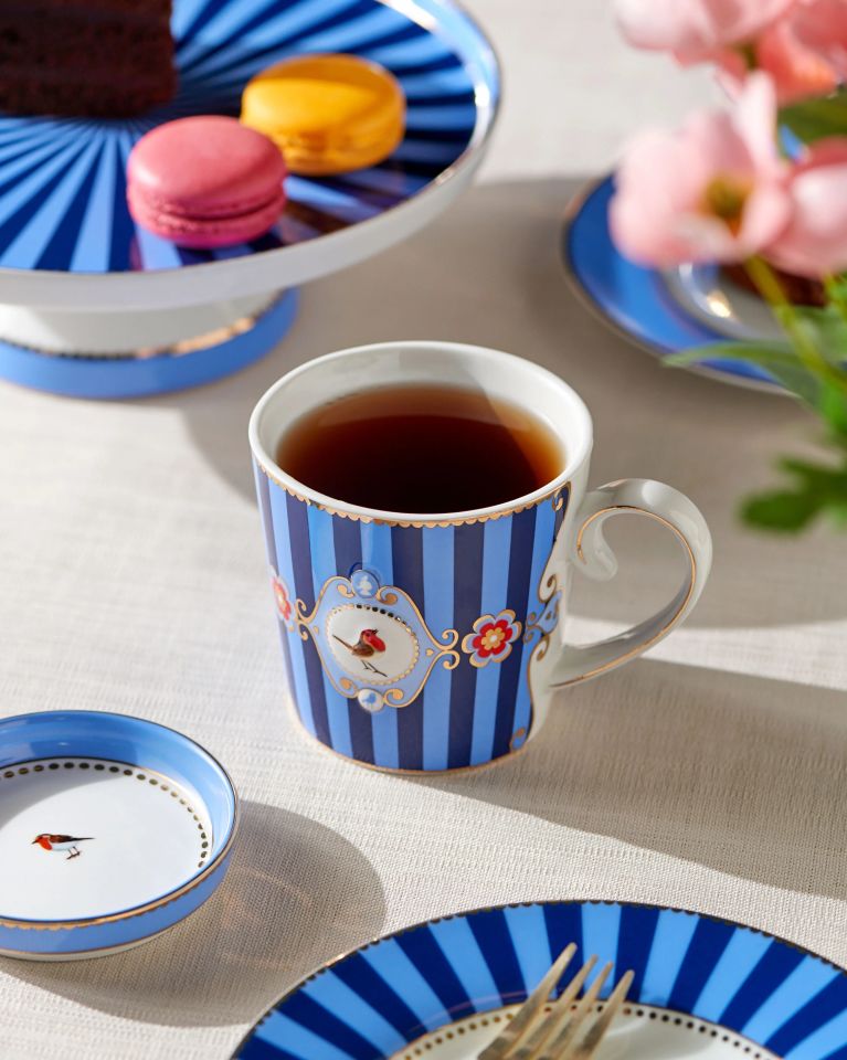 Mavi Porselen Kupa 250 Ml Love Birds Collection by Pip Studio