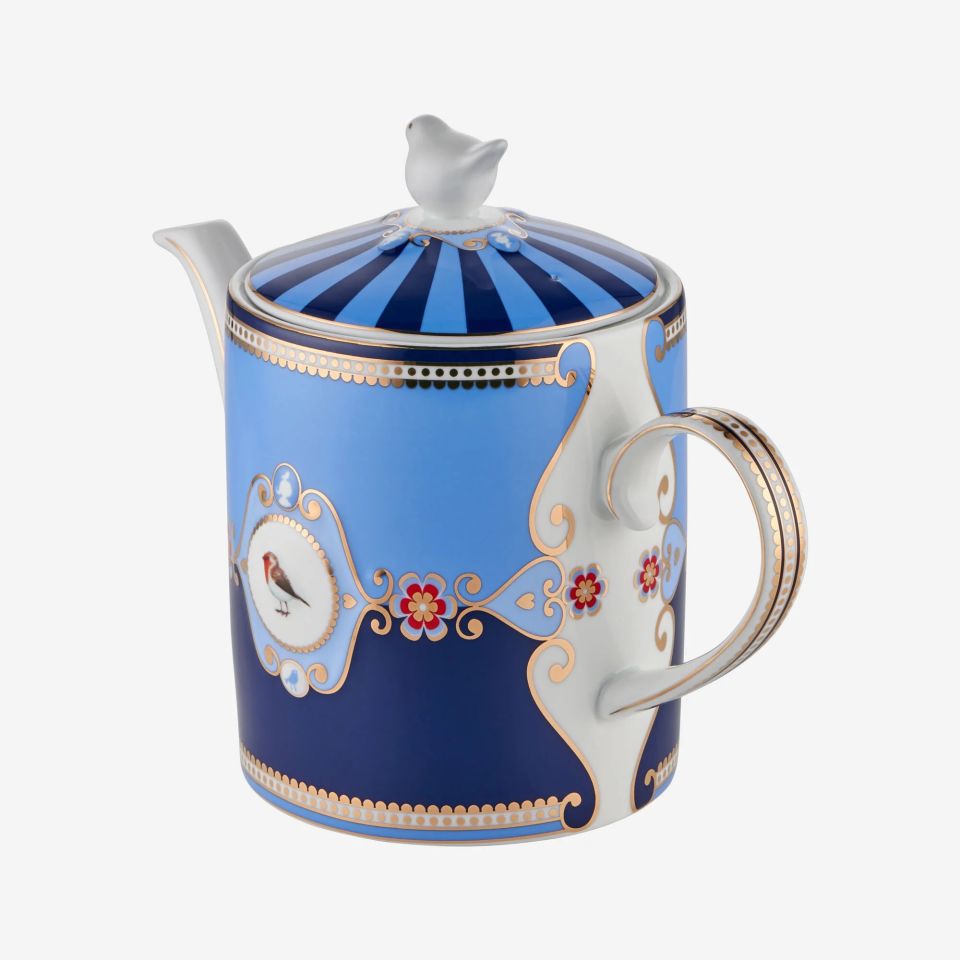 Mavi Porselen Demlik 1300 Ml Love Birds Collection by Pip Studio