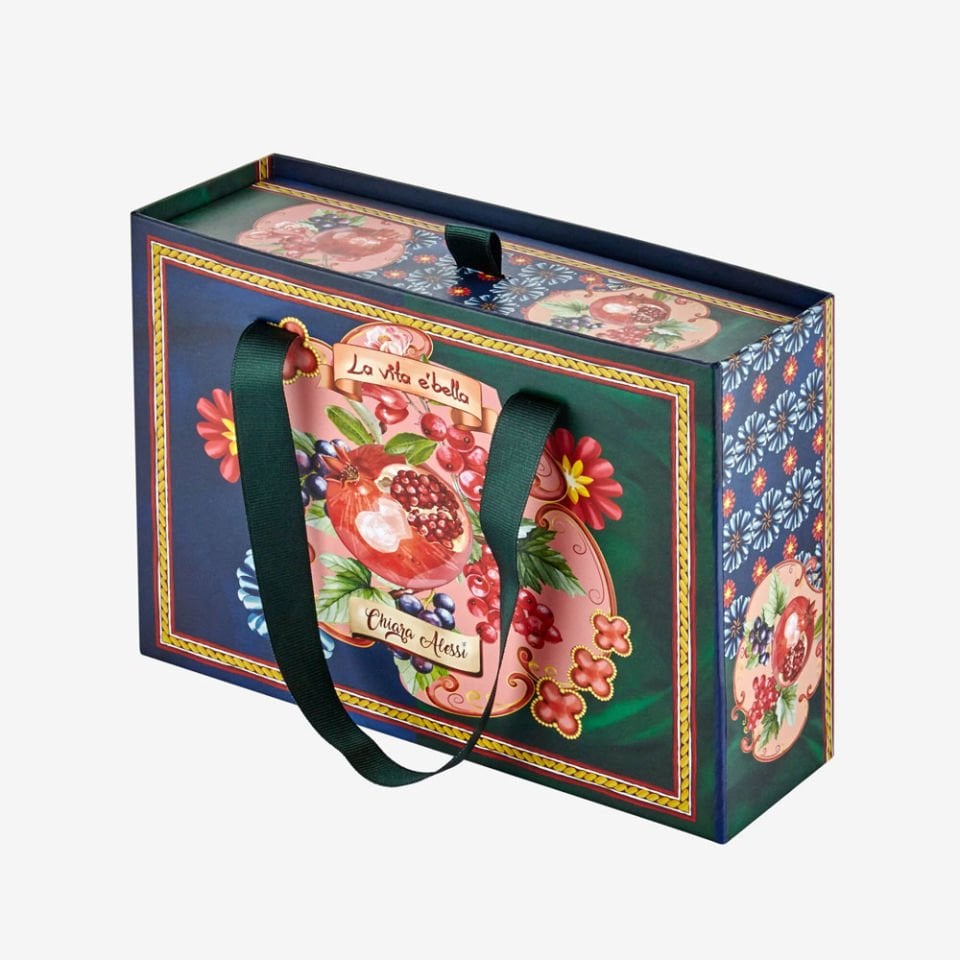 Mavi Yeşil Porselen Kahve Fincan Seti 120 Ml La Vita E Bella Collection by Chiara Alessi