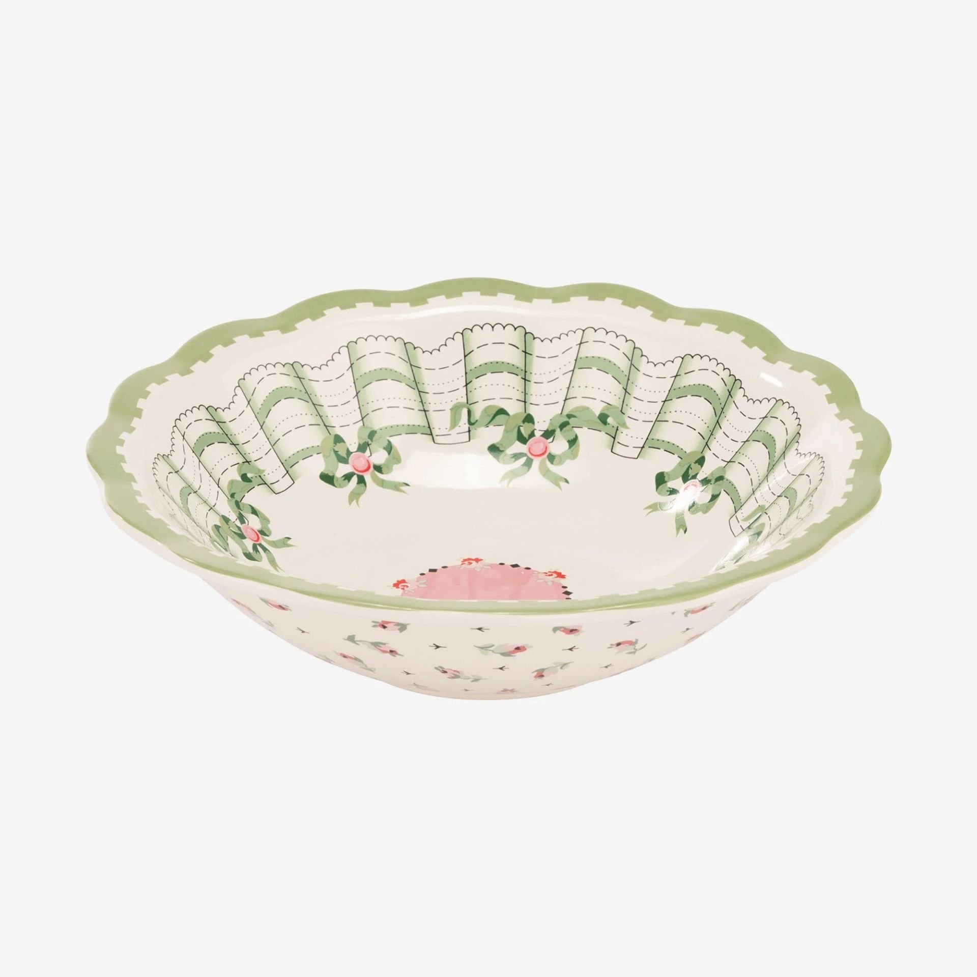 Yeşil Porselen Kase 20 Cm Spring Birds Collection by Cath Kidston