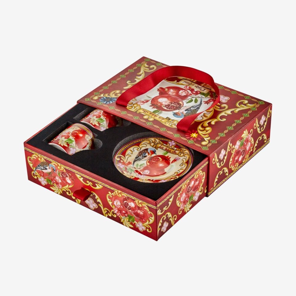 Kırmızı Porselen Kahve Fincan Seti 120 Ml La Dolce Vita Collection by Chiara Alessi